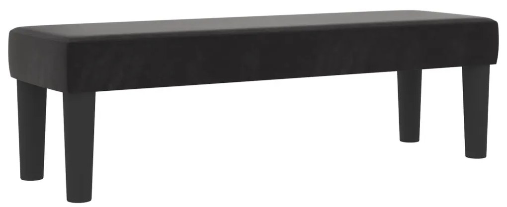 vidaXL Box Spring Ágy Matraccal és Pad Fekete 160x200 cm Bársony