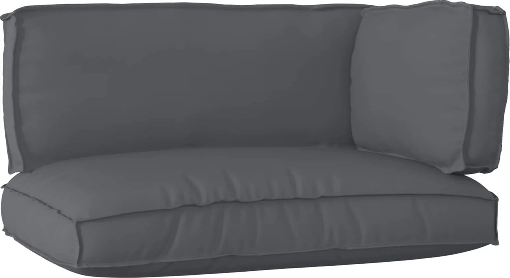 vidaXL Raklap párna készlet 3 pcs Antracit Oxford Szövet