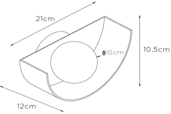 Lucide 45201/01/30 - Fali lámpa BENNI 1xG9/28W/230V fekete