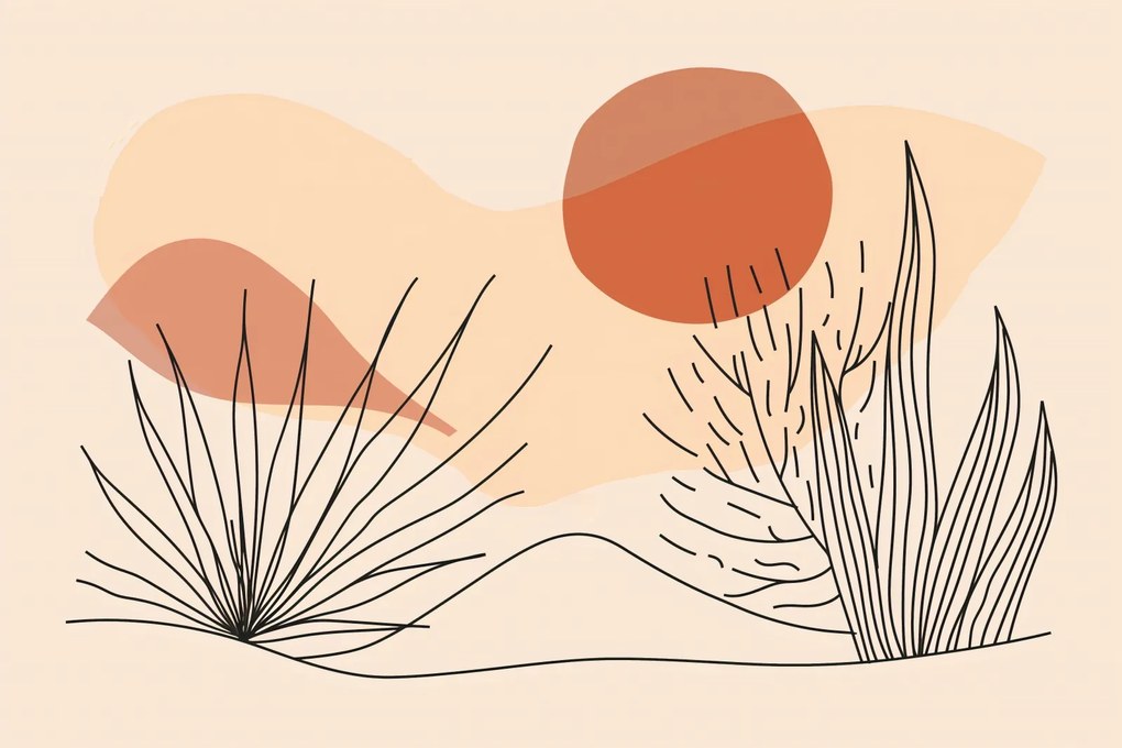 Poszter 30x20cm Puha növényzet