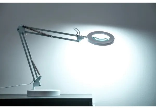 Brilagi - LED Dimmelhető asztali lámpa nagyítóval LED/12W/5V 3000/4200/6000K fehér
