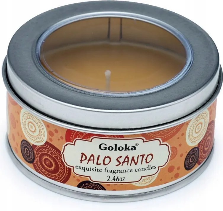 Viaszgyertya dobozban Goloka Palo Santo