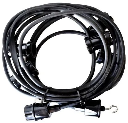 GIRLANDA kültéri dekorációs lánc 12 m, 10xE27/15W/230V, IP44