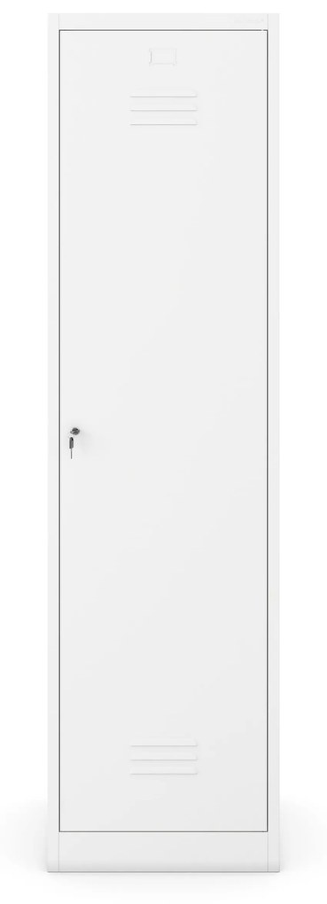 AGNES fém takarítószekrény, 500 x 1850 x 500 mm, fehér