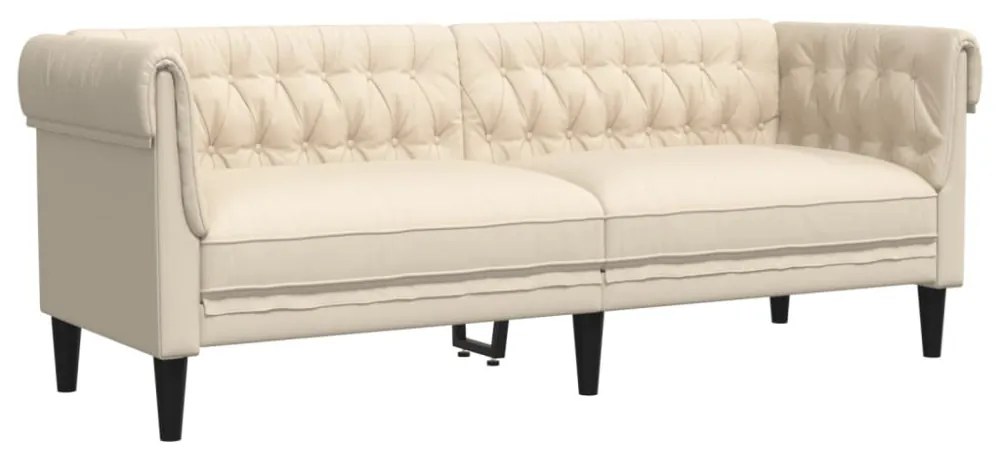 3 személyes vászon Chesterfield kanapé