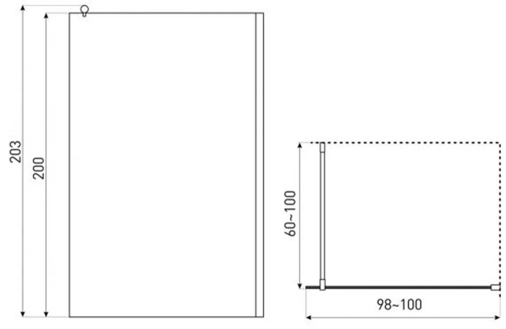 Line 100 Walk-in zuhanykabin