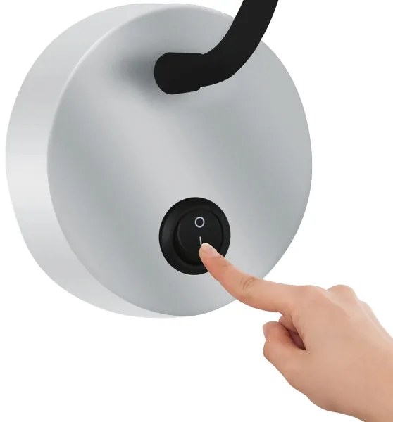 Brilagi - LED Rugalmas fali lámpa MAYA LED/3W/230V 4000K ezüst