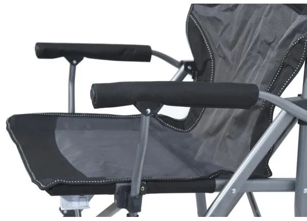 Összecsukható kempingszék fekete