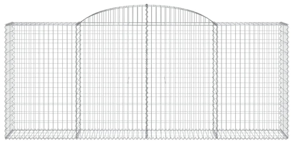 30 db íves horganyzott vas gabion kosár 300x50x120/140 cm