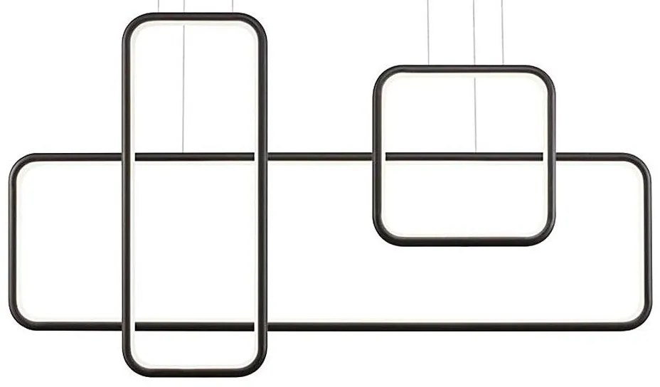 Redo 01-2100 - LED fényerőszabályozható kábelen függő csillár THAI LED/86W/230V fekete