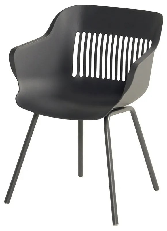 Sötétszürke műanyag kerti szék szett 2 db-os Jill Rondo – Hartman