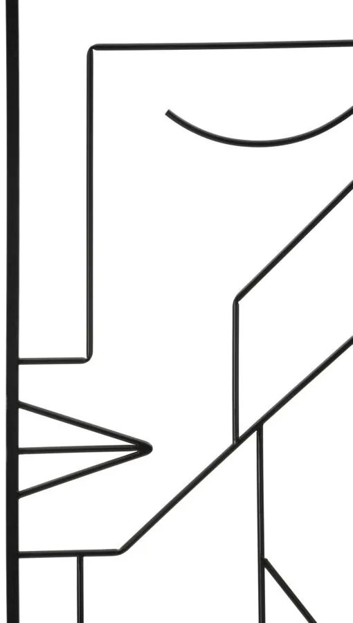 Vas fali panel törzsi egyszerű készlet 2db 60x1x80cm
