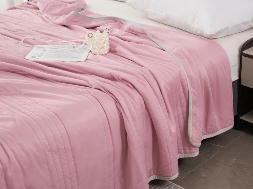 Hűsítő nyári paplan CELIA, rózsaszín Méret: 160 x 200 cm