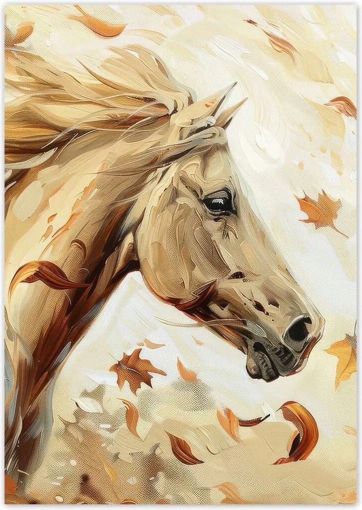 Poszterek A5 Pion Ló az őszi levelek között