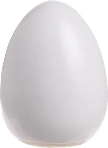 Tojás figura matt fehér 8cm