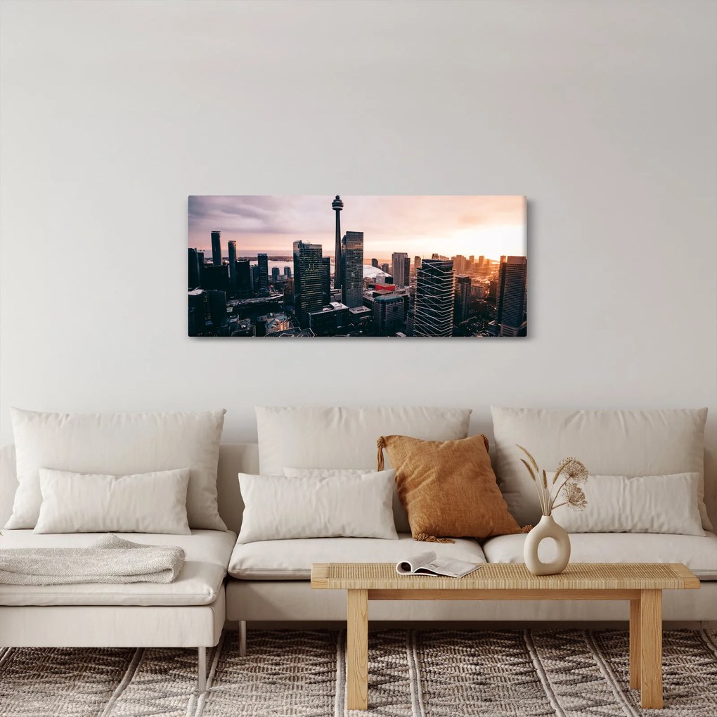 Kép - kilátás a városi központra (120x50 cm)