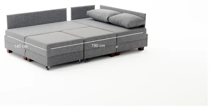 Bézs sarokkanapé (bal oldali) Fly – Balcab Home