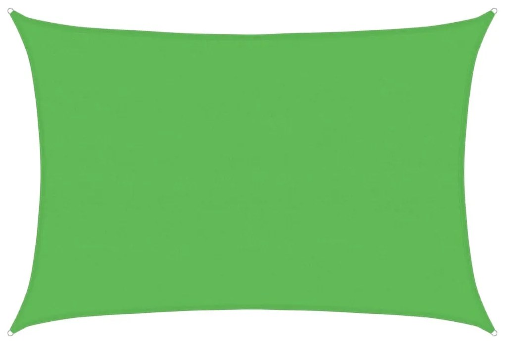 világoszöld HDPE napvitorla 160 g/m² 5 x 7 m