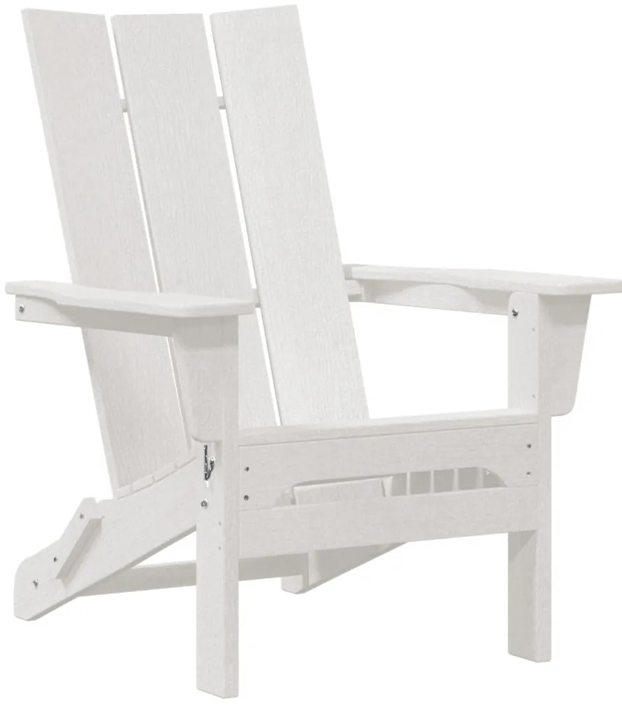 összecsukható Adirondack szék Fehér 74.5x80.5x90 cm HDPE