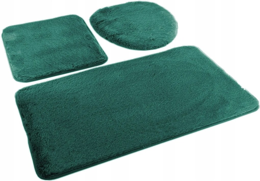 Fürdőszobaszőnyeg Lombok 3 részes Euromat Csúszásgátló Puha palack