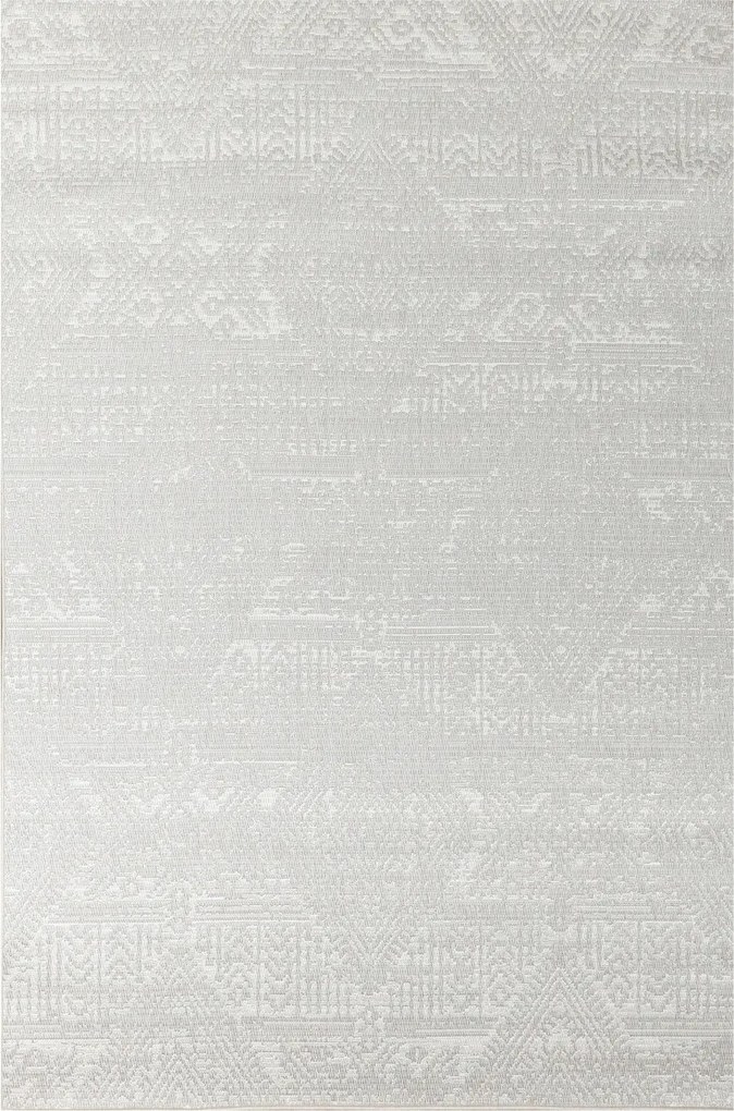 Zsinóros Szőnyeg Kültéri Szürke Krém Rombusz Dísz Teraszra Haga 120x170 cm