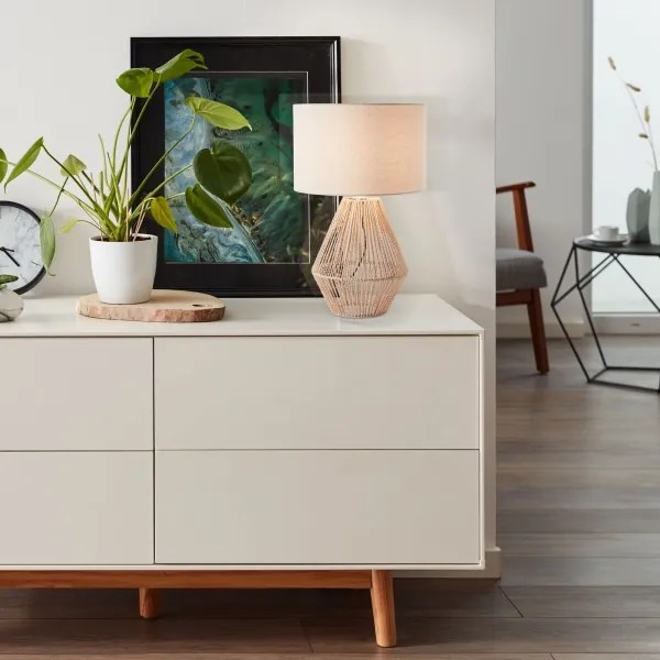 Brilliant - Asztali lámpa LARAINE 1xE27/42W/230V bézs