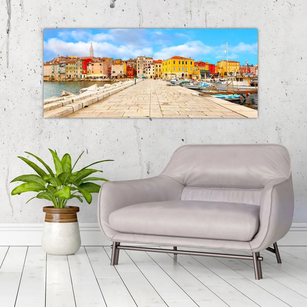 Kép - Poreč régi isztriai városa, Horvátország (120x50 cm)