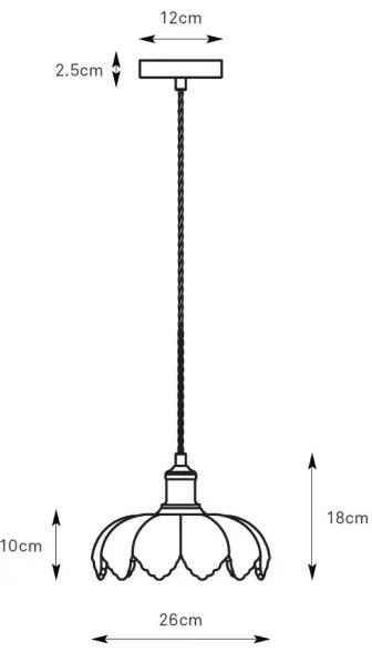 Markslöjd 108858 - Csillár zsinóron KURAGE 1xE27/40W/230V réz/füstös bézs