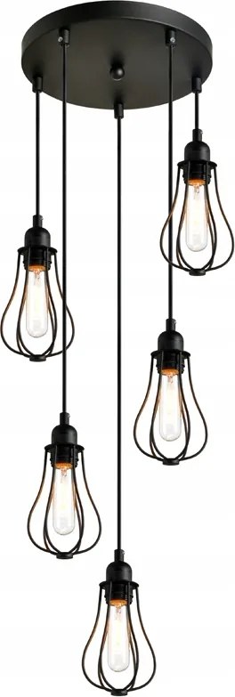 Függő asztali mennyezeti lámpa 5x E27 HANG5 D