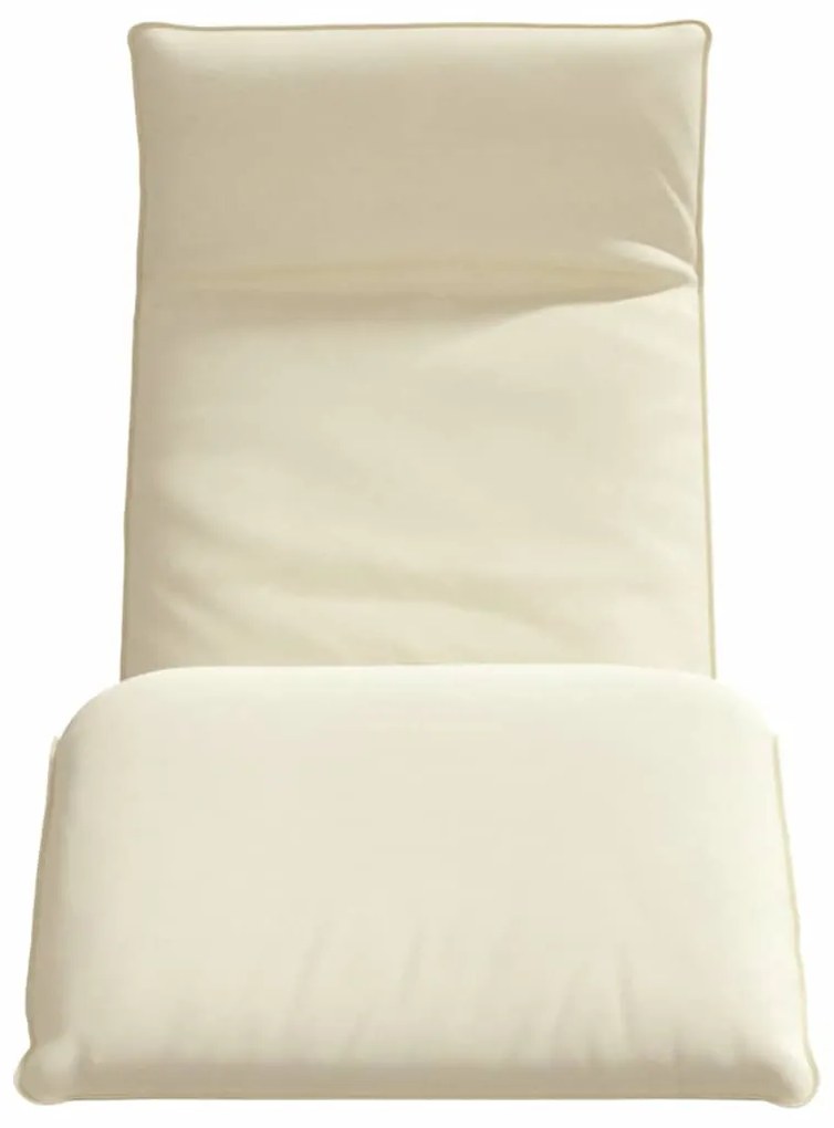Krém oxford-szövet összecsukható napozóágy 175x54x8,5 cm