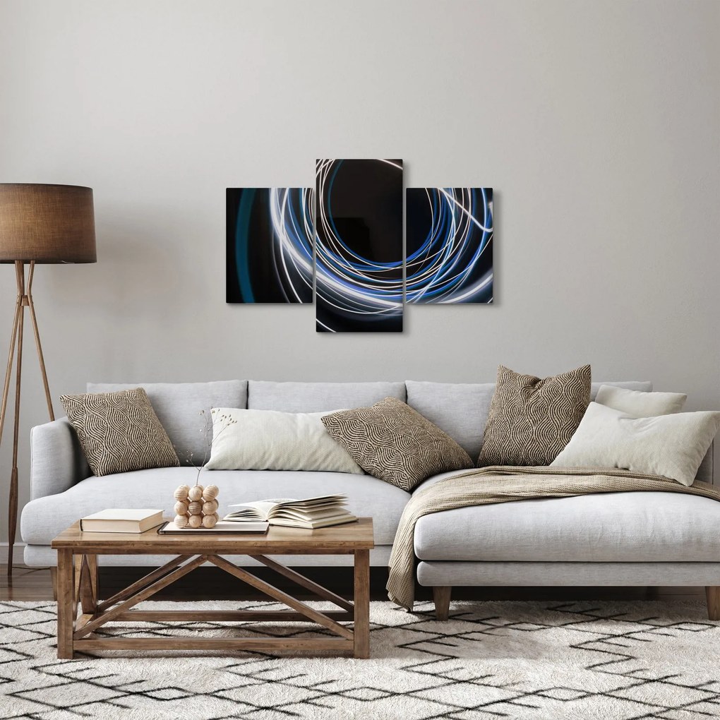 Kék vonalak képe (90x60 cm)