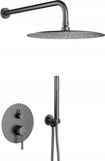 Kfa Falsík Alatti Zuhanyszett Moza Csapteleppel, Gun Metal Grey Pvd