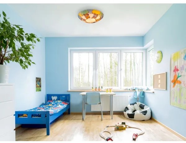 Globo 40606 - Gyerek mennyezeti lámpa KIDDY 2xE27ILLU/60W/230V