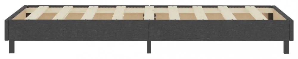 sötétszürke rugós szövetágy 100 x 200 cm