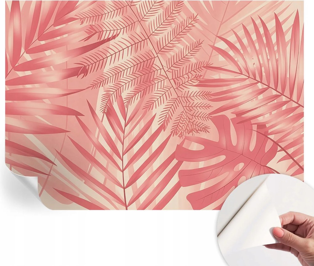 Modern öntapadós fali fotótapéta Trópusi levelek 208x146 cm