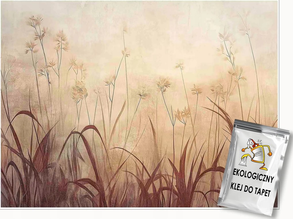 Fotótapéta Fű Boho Természet Szépia Falra Hálószoba Nappali 400x280