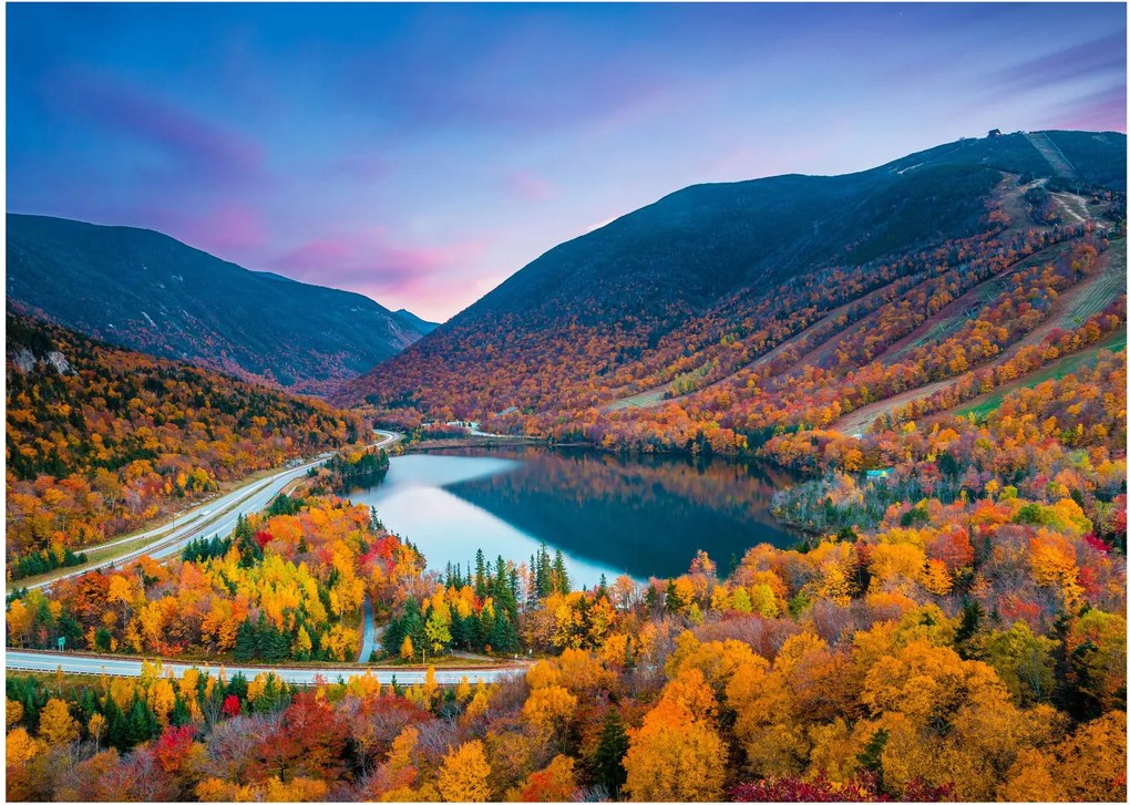 Kép - White Mountain, New Hampshire, USA (üvegen) (70x50 cm)
