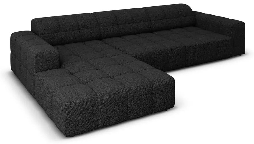 Antracitszürke sarokkanapé (bal oldali) Chicago – Cosmopolitan Design