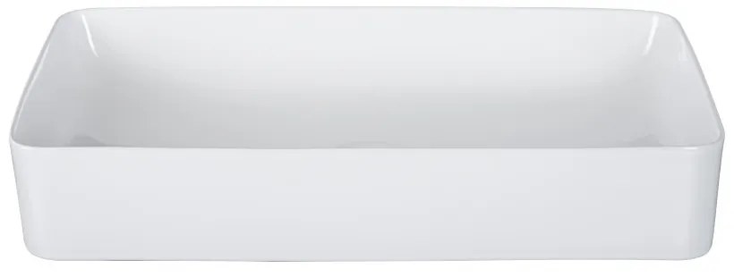 EROS SLIM 2 - PULTRA ültethető - Top Counter - porcelán mosdó - 61 x 35 x 11 cm