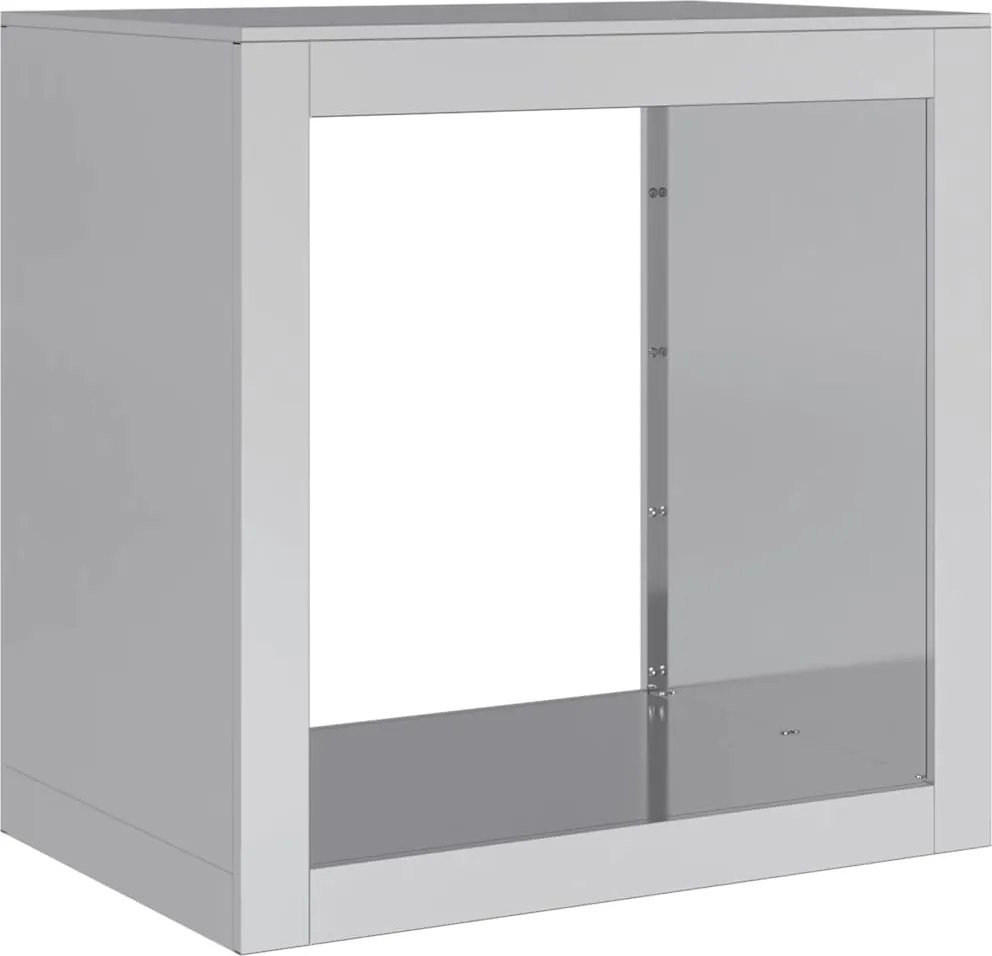 vidaXL horganyzott acél tűzifatároló 60 x 40 x 60 cm