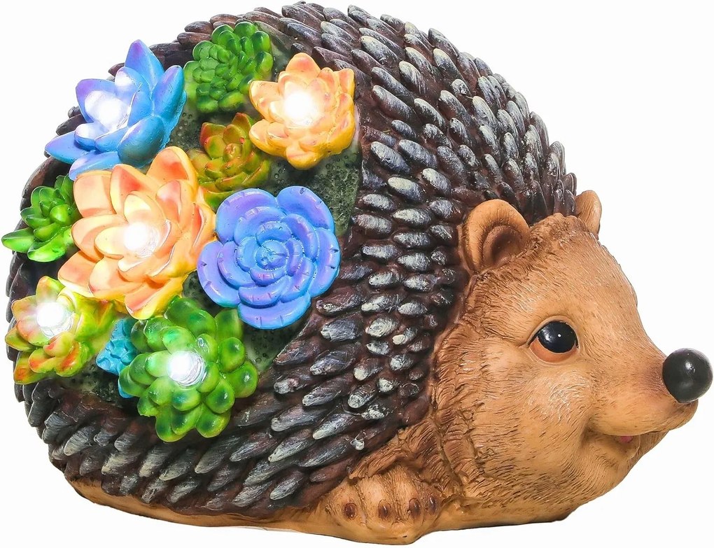 Napelemes kerti figura Sündisznó 21 cm Teresa's Collections