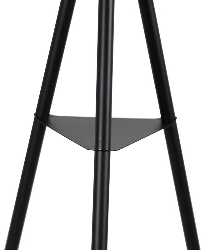 Ipari állólámpa állványon acél fekete - Bliss Vefa