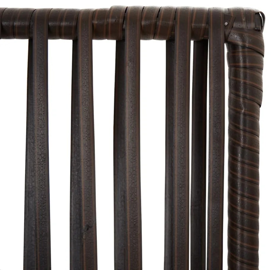 szürke 4 paneles polyrattan térelválasztó