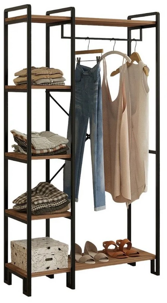 Rex Atlantic Pine and Black ruhaállvány