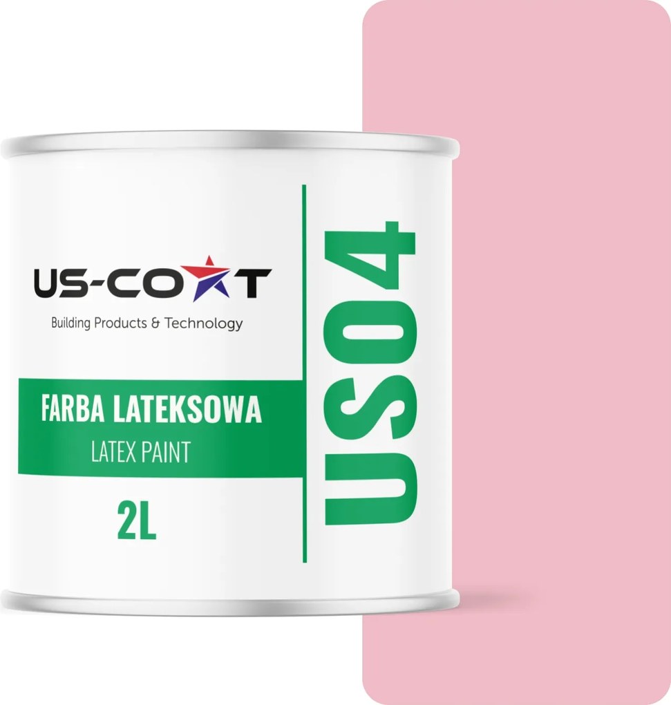 Latex Falfesték Rózsaszín Szín Világos H3657 2L Mély Falmatt