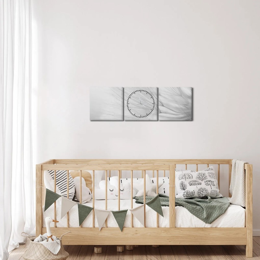 Kép - Pitypang (órával) (90x30 cm)