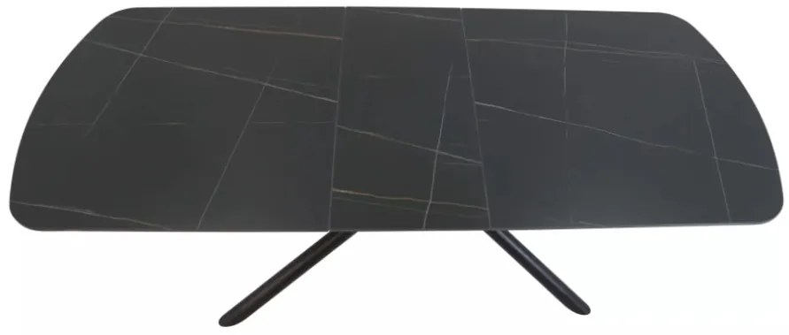 Vector bővíthető étkezőasztal fekete 160-200cm