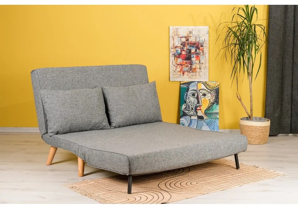 Szürke kinyitható kanapé 120 cm Folde – Artie