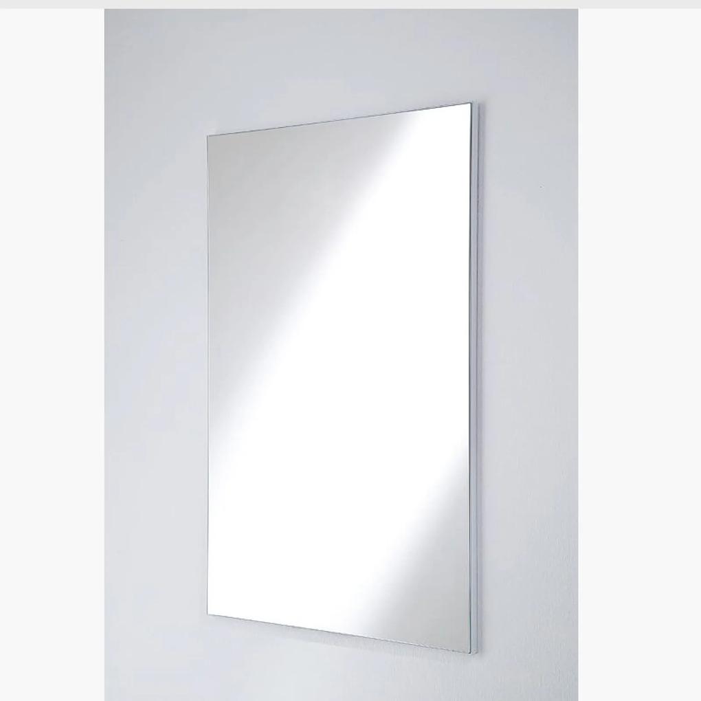 Vicenza tükör fóliázott MDF kerettel fehér színben 50 x 80 x 2 cm