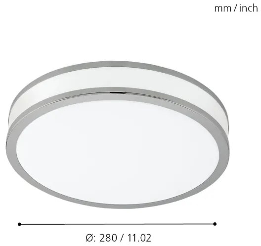 Eglo 95682 - LED Mennyezeti lámpa PALERMO 2 LED/18W/230V